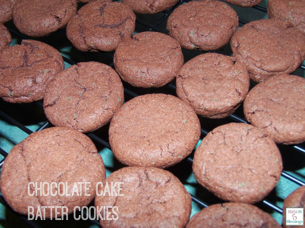 chocolate cake batter cookies