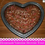 Homemade Valentine Brownie Squares Using My Flutes And Pearls Heart Dish