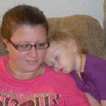 Mama At Work With Sleeping Side Kick! (Almost) Wordless Wednesday With Linky