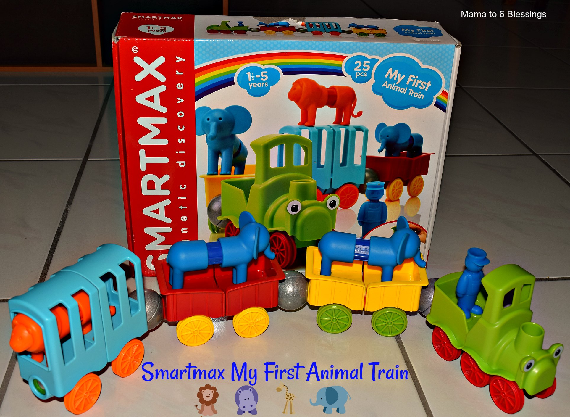 Magnetic Fun With The Smartmax My First Animal Train Toy & Giveaway - Mama  to 6 Blessings