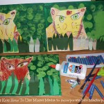 Teaching Kids How To Use Mixed Media to Incorporate Into Masterpieces (Learn & Link WITH LINKY)
