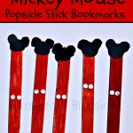 Mickey Mouse Popsicle Stick Bookmarks #DisneySide (Learn & Link)