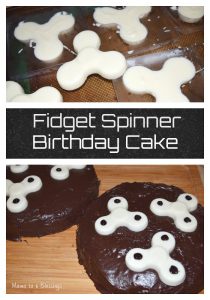 Fidget Spinner Birthday Cake (Tutorial) - Mama to 6 Blessings