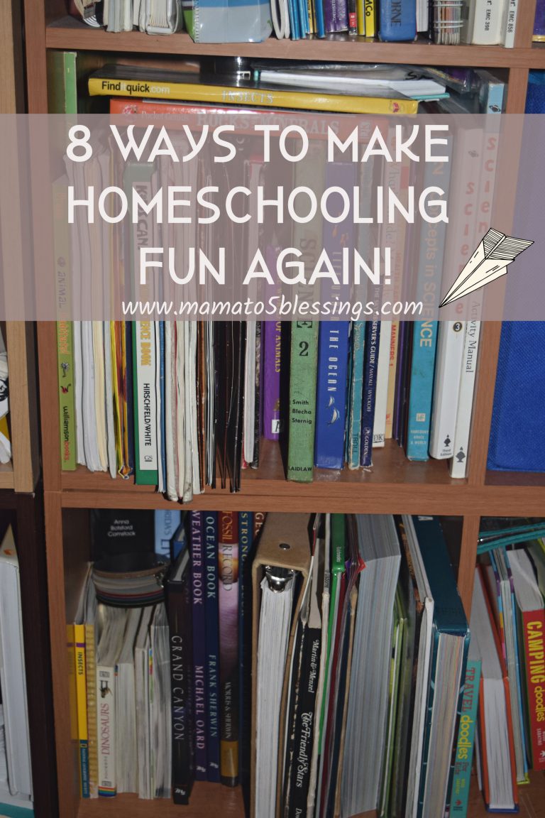 8 Ways to Make Homeschooling Fun Again! - Mama to 6 Blessings