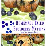 Homemade Low Carb (Paleo) Blueberry Muffins #NationalBlueberryMuffinDay