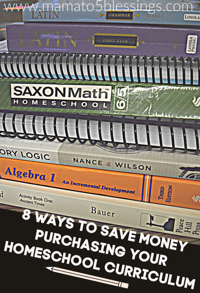 8 Ways To Save Money Purchasing Your Homeschool Curriculum - Mama to 6 ...